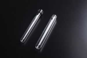 1230 Test Tube (Kultūra Tube) ar skrūvējamu vāku Boro 3.3 stikla vai neitrāla Glass
