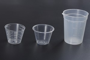 Médicos desechables de plástico estéril de 30 ml, 60 ml Medicina Copa