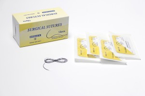 Absorbable Médis disposable Userboxtop catgut thread suture bedah ku jarum pikeun pamakéan rumah sakit