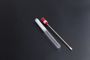Բժշկական միանգամյա ստերիլ Տրանսպորտ շվաբր Stick առանց միջին փայտով Cotton պետ Woman