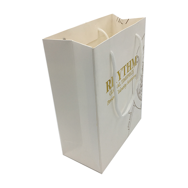 Empaquetado promocional a granel de la joyería de la bolsa de papel de Kraft con la manija Imagen destacada