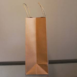 에코 재활용 사용자 지정 졸라 매는 끈 종이 선물 가방, 선물 종이 봉지
