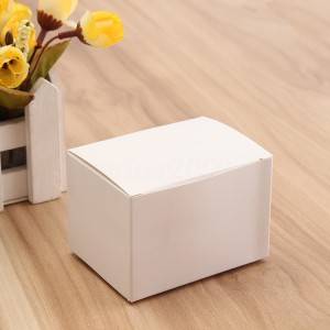 Blanka Rektangulo faldebla Kosmetiko Box- Ĉinio Presi Packing Provizanto Pogranda