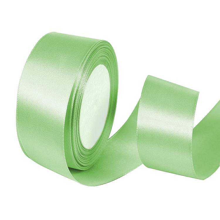 green satin ribbon