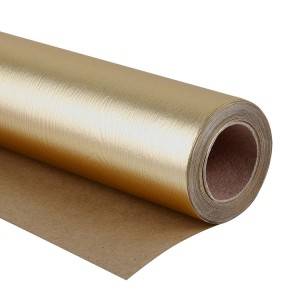 Factory Price Hang Tag Print -
 Golden texture paper luxury gift wrapping paper – JD Industrial