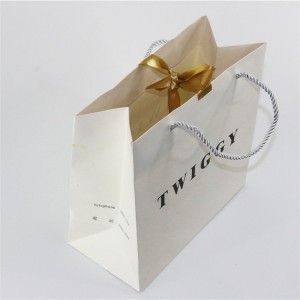 Professional Factory Produced hot foil texture luxury paper bag