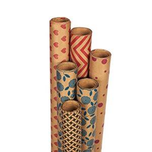 Colorful Pattern Printed Kraft Wrapping Paper In Roll Or In Sheet