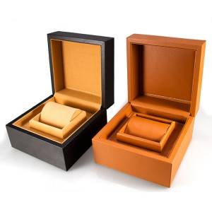 Best Selling Black Croco Pu Leather Watch Storage Organizer Display Suitcase Boxes