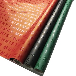 Neit Muster exklusiv Spot UV Wrapping Pabeier mat héichqualitativ personaliséierte Logo Wrappabeier