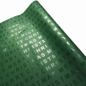 Kertas pembungkus Spot UV pola anyar kanthi kertas pembungkus logo khusus berkualitas tinggi