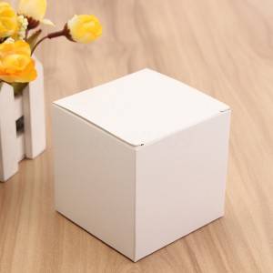 Beli pravokotnik Zložljiva Kozmetični Box- Kitajska Tiskanje Embalaže debelo dobavitelja