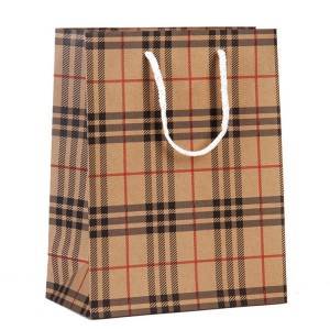 Patrón de la moda Coated Paper Bag, Ir de compras, Fiesta, bolsa de regalo