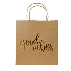Hot-selling Custom Decorative Fancy Craft Present Packing Brown Christmas Gift Kraft Paper Bag