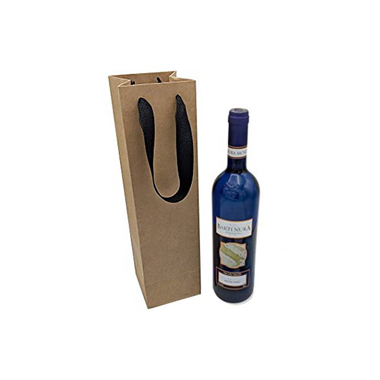 Short Lead Time for High Quality Logo Tag -
  Kraft Shopping Paper Bag for wine bottle – JD Industrial