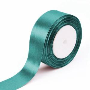 Solid color satin ribbons with customize logo