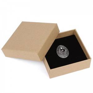 Kraftpapper box för smycken förpackning