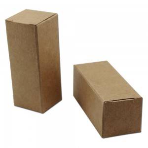 Zložljiva pravokotnik Kraft papir Box za kozmetične, medicine, darilno pakiranje