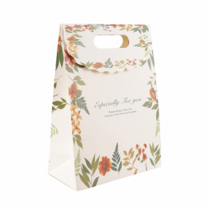 Bolsas de regalo de papel de compras con asas impresas reciclables personalizadas para dulces de Navidad de Halloween