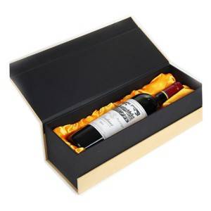 OEM Luxury Cardboard Gift Box For Red Wine And Glass
