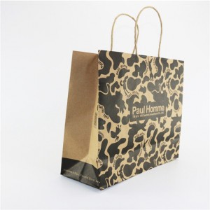 high quality factory price wholesale printed brown kraft paper bag