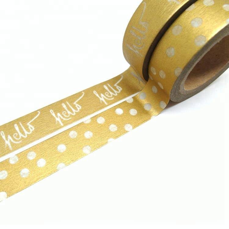 Custom golden masking tape and washi gold foil tape - China JD Industrial