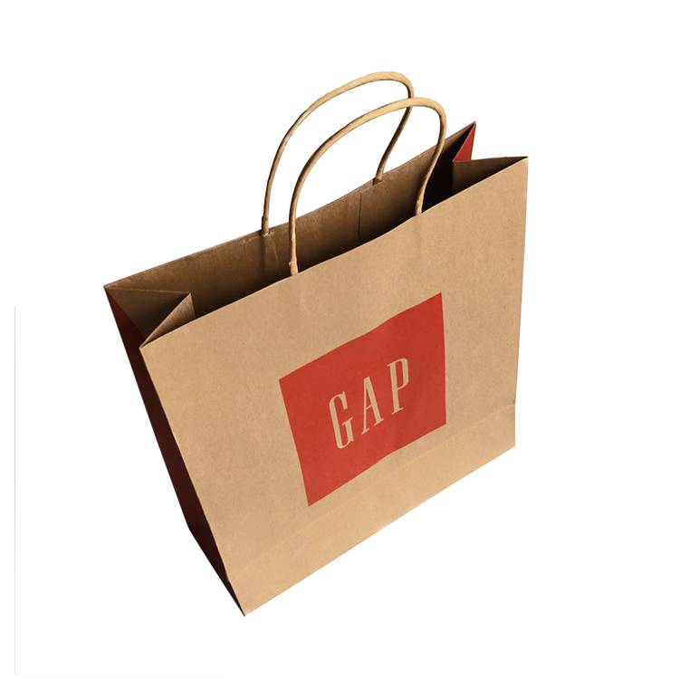 New design portable paper shopping bag with custom logo