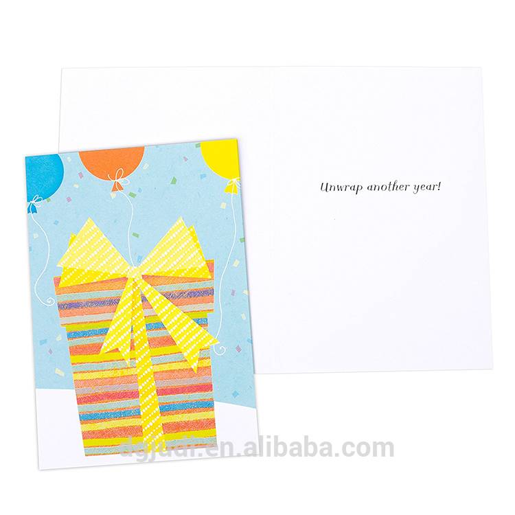 Hot sale Factory Jeans Paper Hang Tag -
 Custom birthday greeting card printing – JD Industrial
