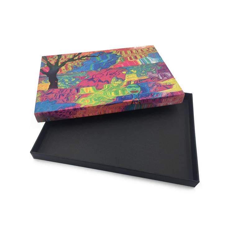 Kuti paketimi kartoni me ngjyra të zbukuruara me cilësi të lartë dhe kuti kartoni bukurie