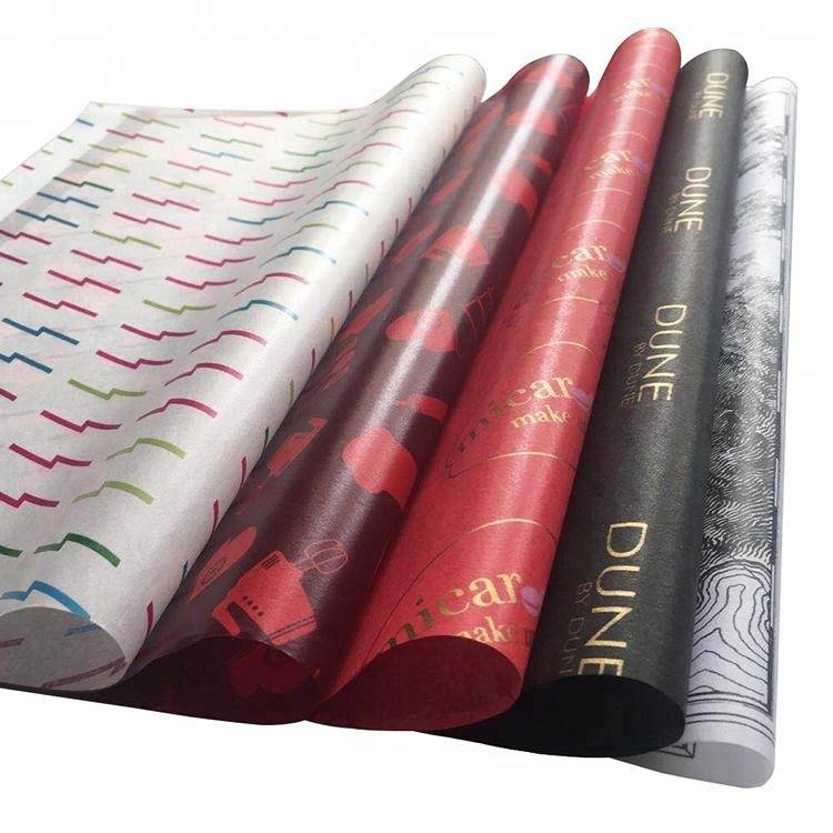 Custom eco-friendly gravure printing tissue wrapping paper