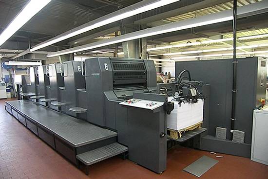 Máquina de impresión Heiderberg offfest 5 colores