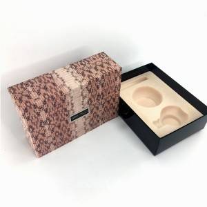 2023 hot sale cosmetic leather cover paperboard packaging box