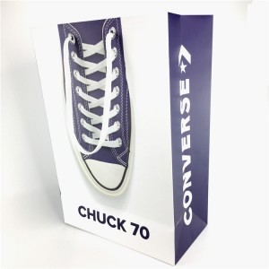 2019 nouveau design sac en papier pour chaussures Converse pour la vente au détail