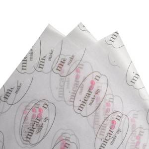 100% Original Custom Printed Flower Tissue Paper 17gsm Paper For Clothing