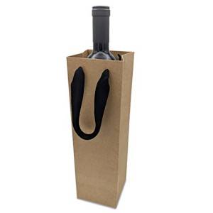 Kraft Shopping Paper Bag for wine bottle