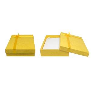 Solid Color Ketting Jewelry Gift Box met lint en leden- 5” x 7.1” x 1.3”