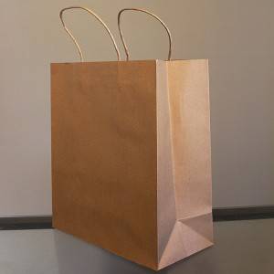 에코 재활용 사용자 지정 졸라 매는 끈 종이 선물 가방, 선물 종이 봉지
