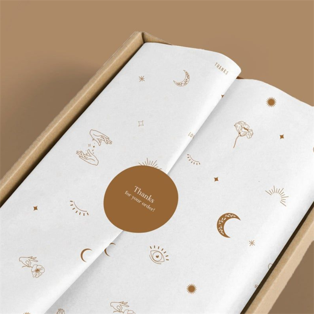 Fancy Design Custom Printed Gold Logo Tissue Paper - China Tissue Paper,  Printing Tissue Paper