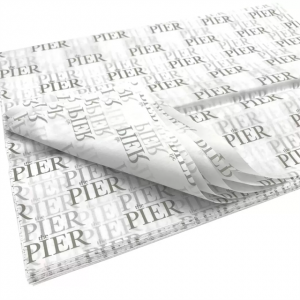 Персонализирана опаковъчна тишу хартия дълбок печат с вашето лого