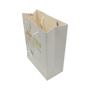 Bulk Promotional Kraft Paper Bag Jewelry Packaging with Handle