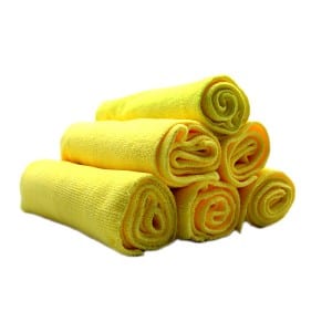 Edgeless microfiber car cleaning towels