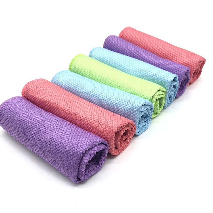 Good Quality Microfiber Glasses Cleaning Towel - 270GSM High Quality Microfiber Glass Cloth for glass care – Jiexu detail pictures