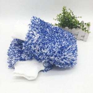 Microfiber High Pile Wash Mitt With Mixed Color Wash Mitt for Car Detailing