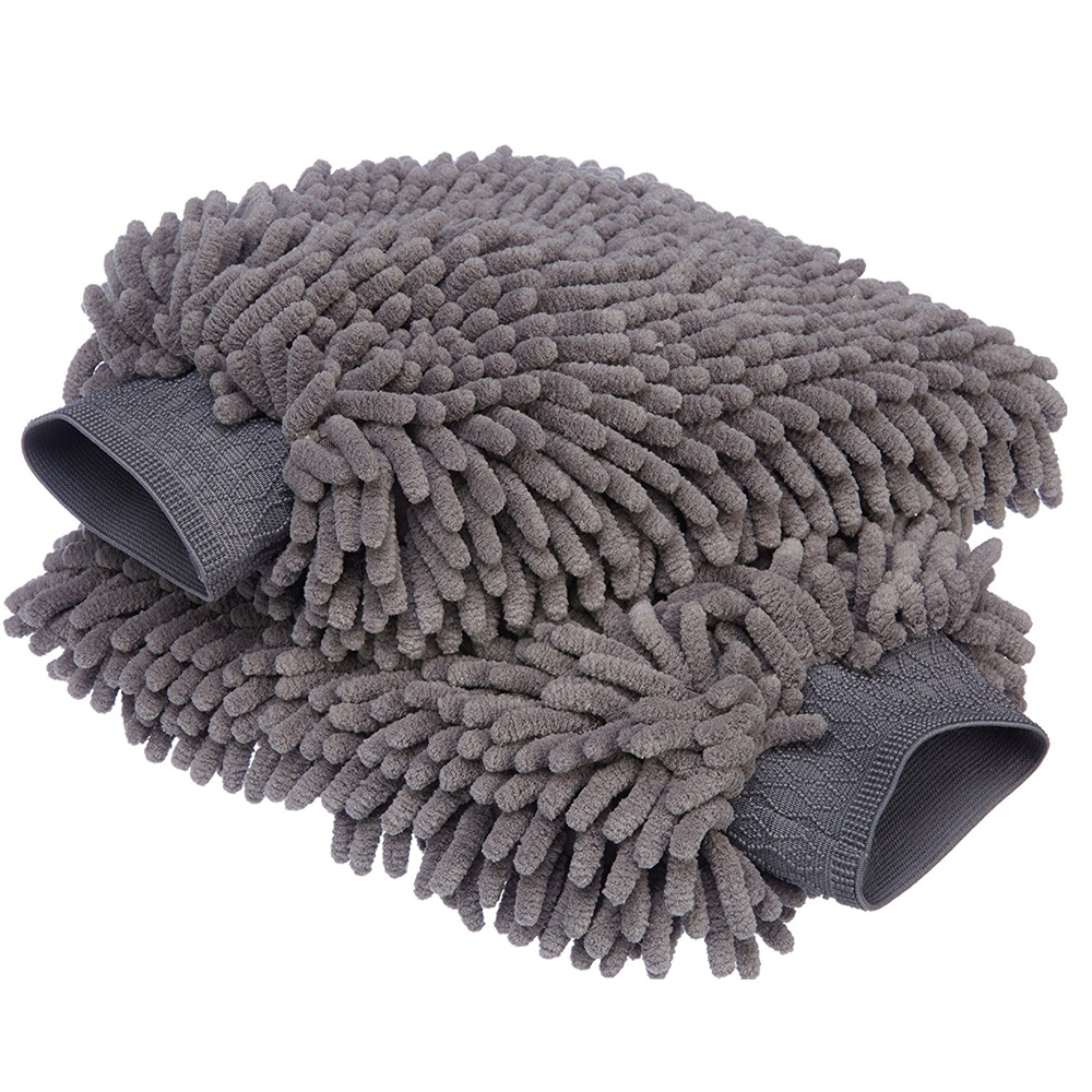 2017 wholesale price Microfiber Drying Towel - Chenille Wash Mitt Car Washing Gloves Wet Dry Dual Use – Jiexu