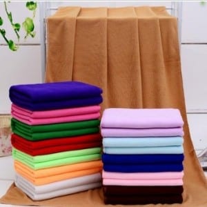 Microfiber weft Brushed knitted towels