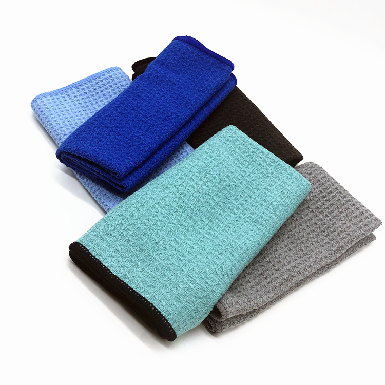 Hot New Products Quick Dry Towel Microfiber - Wholesale microfiber colorful waffle towel for glass cleanning – Jiexu