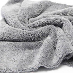 Microfiber drying towel 500GSM long pile coral fleece towel