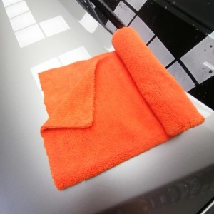 Microfiber dual pile towel car detailing buffing towel