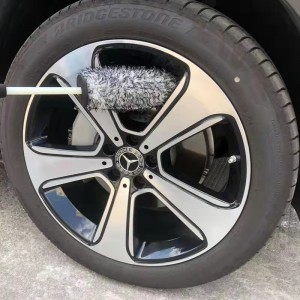 Microfiber Car Long Reach Wheel Rim Membersihkan Penjagaan Tayar Berus Basuh-D