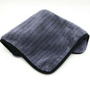 Wuraren Fuskoki Biyu Microfiber Coral Fleece Towel Soft Plush Piles Cleaning Cloth