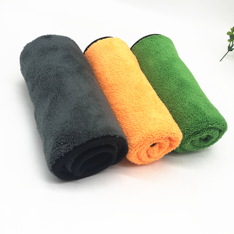 Double Sides Long Piles Coral Fleece Towel Edgeless Plush Car Polishing  Cloth factory and manufacturers